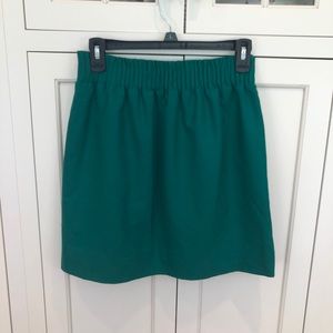 J. Crew paper bag skirt in green